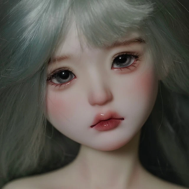 1/4 BJD Doll Bare Girl Female Resin Ball Jointed Body Eyes Face Makeup DIY Gifts