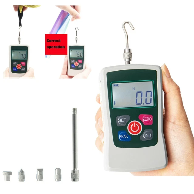 DIGITAL PUSH PULL Force Gauge Force Meter Force Tester Dynamometer with ...