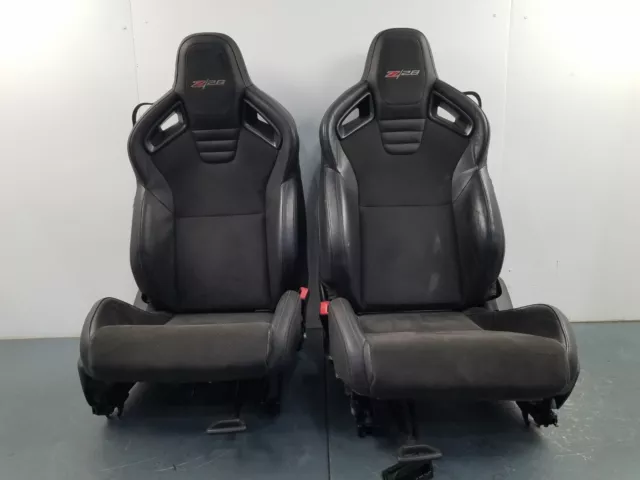 2014 14 15 Chevy Camaro Z28 Recaro Front Leather Bucket Seats #0369 E4