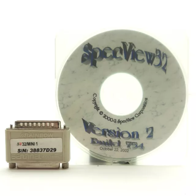 SpecView SV32/MINI 1 Ver. 2 754 Data Logging & Control Software w/Parallel HASP