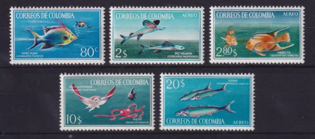 Kolumbien 1966 Tropische Fische Mi.-Nr. 1078-1082 postfrisch **