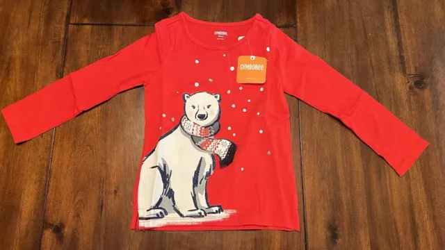 NEW Gymboree Reindeer Candy Cane Tee Top Shirt NWT North Pole Party Boys  6-12 M
