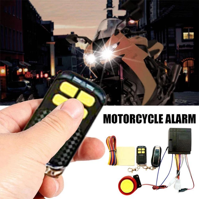 Motorcycle Remote Control Anti-theft Alarm Security System Engine Start s,1