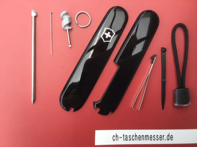Victorinox Schalen Ersatzteil Taschenmesser 91mm schwarz Kugelschreiber Schlaufe