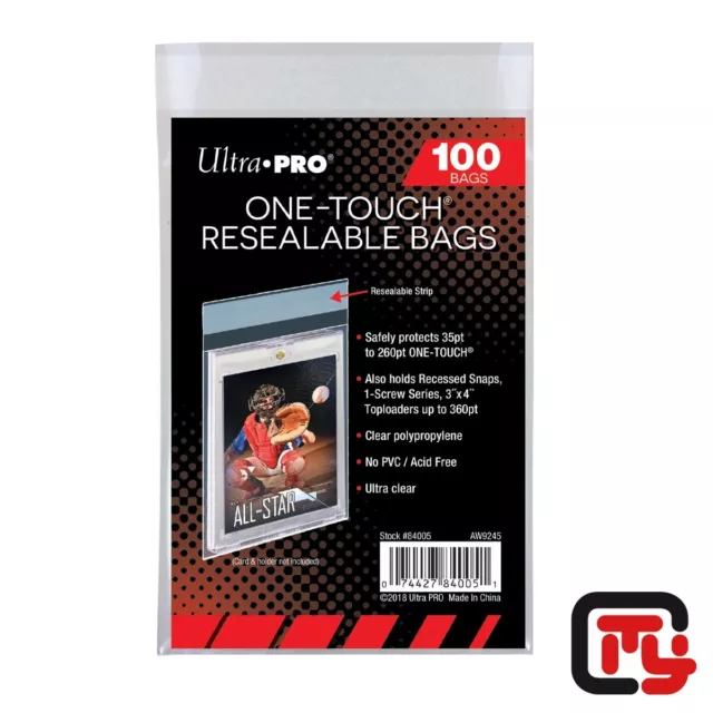 100 Protections pour One-Touch - ONE-TOUCH Resealable Bags Ultra PRO
