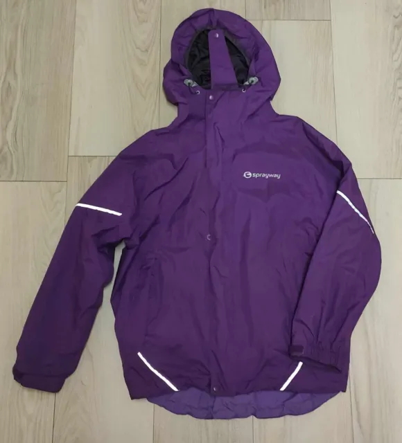 Sprayway Girls Purple Raincoat age 8-9 years vgc