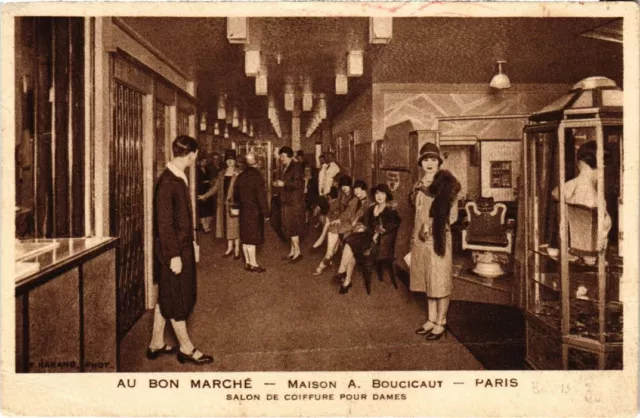 CPA PARIS 7e AU BON MARCHE maison a. Boucicaut Salon de Coiffure (1247574)