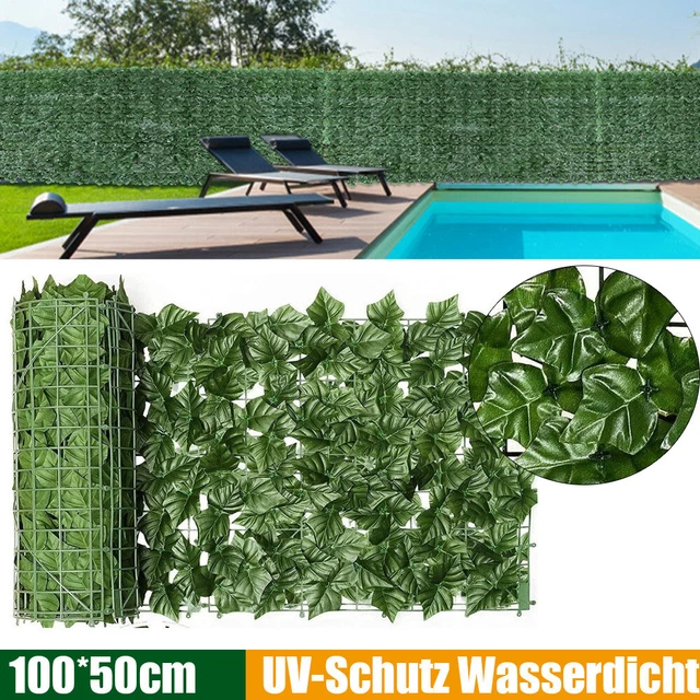 Sichtschutznetz Blätteroptik Blätterzaun Mauerabdeckung Sichtschutz Blickschutz