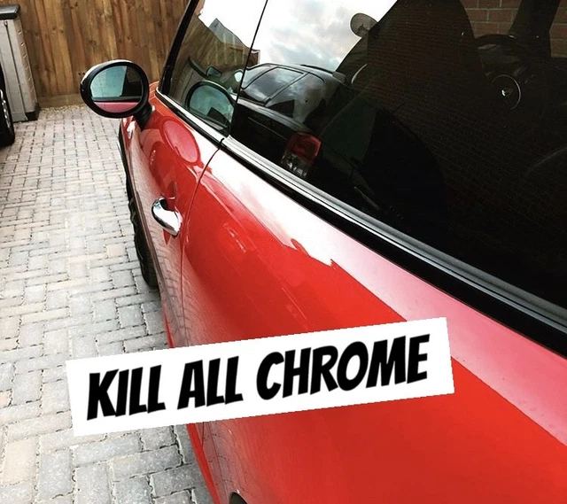 FOR MINI R56 F56 GLOSS BLACK BELT LINE KIT WINDOW TRIM VINYL DE CHROME ...