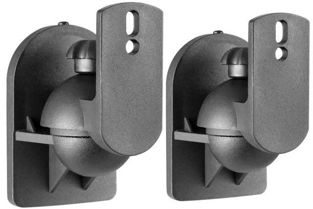 Black Wall Mount Surround Small Speaker Brackets Swivel Tilt 2 4 6 8 Pack SONOS