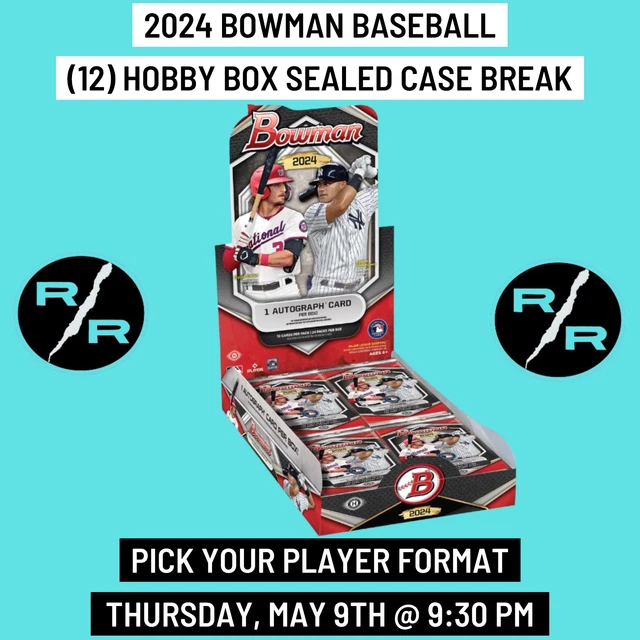 KYLE TEEL 2024 Bowman Baseball 12 Hobby Box 1 Case Player Break EUR 2