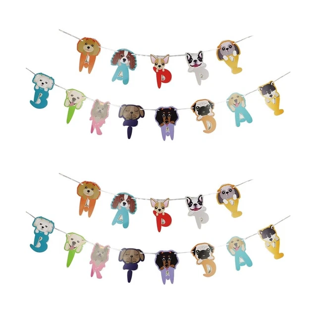 2 Sets Birthday Party Decoration Happy Signs Banner Decorate