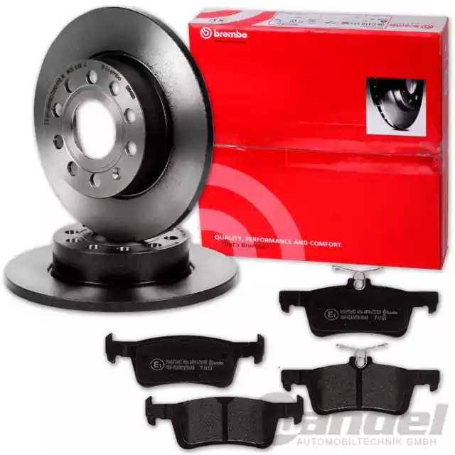 brembo BREMSSCHEIBEN 249mm + BELÄGE HINTEN für PEUGEOT 308 II Limo + SW / Kombi