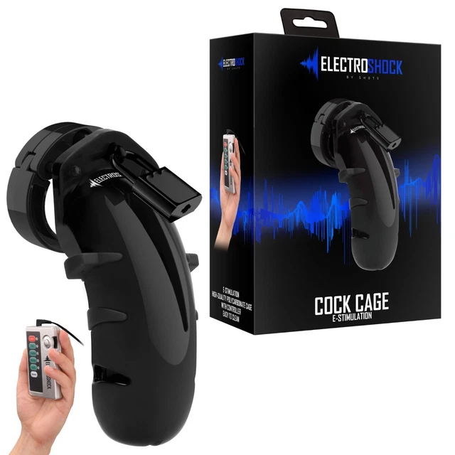 Cockring électrostimulateur En Cuir Pour BDSM - Noir, Neuf, Sextoy électrique Pour Homme