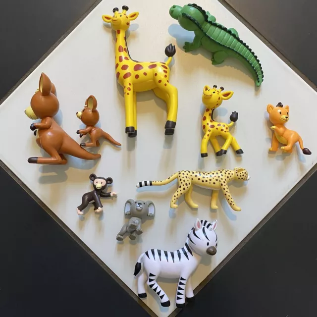 Deagostini My Zoo Animals Collection Bundle Toy Figures Giraffe Kangaroo Zebra