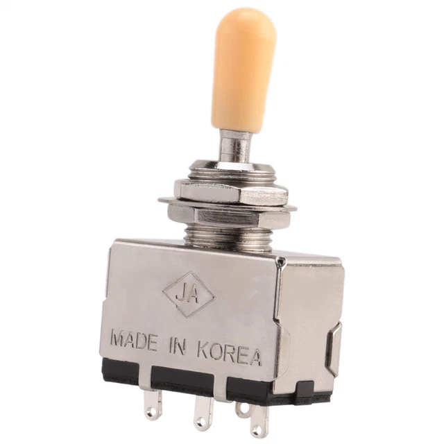 Solid Knob Shaft Box Style Les Paul Sg 3 Way Pickup Selector Toggle Switch U9C4