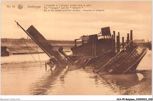 Aiap5-Belgique-0432 - Zeebrugge - L'intrepide Et L'iphigenir Coules Dans Le Po