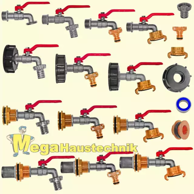 Metallhahn Wasserhahn Zapfhahn Absperrhahn Armatur für Kanister DIN  45/51/61/71 kaufen bei