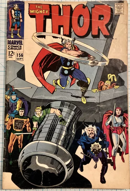 Thor #156 FN Mangog Stan Lee Jack Kirby 1968 Marvel Comics Silver Age Recorder