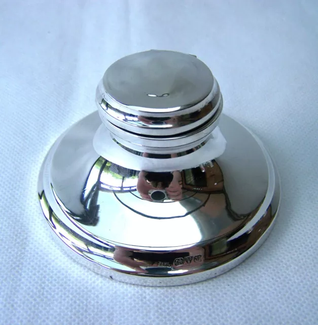 1921 Chester Hallmarked Argento Sterling Capstan Inchiostro C/W Liner J&R Griffin
