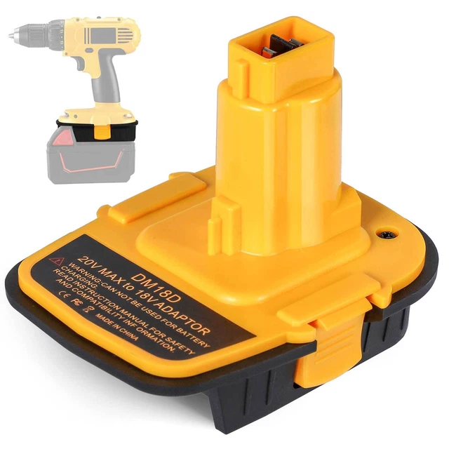BATTERY ADAPTER FOR Dewalt DM18D Converter Milwaukee Battery to Dewalt
