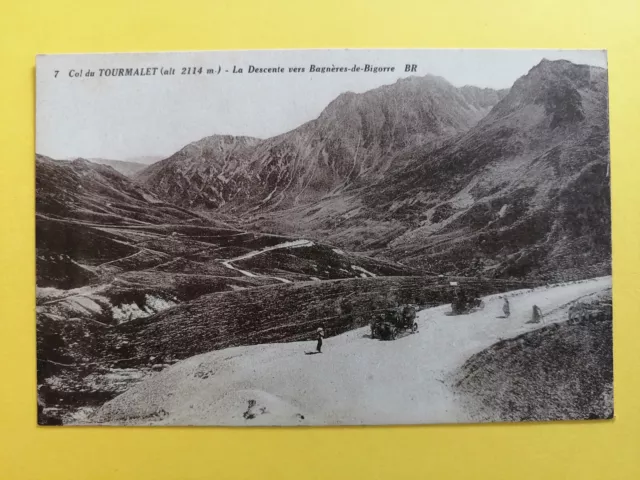 CPA 65 - COL du TOURMALET Hautes Pyrénées La DESCENTE Vers BAGNERES de BIGORRE