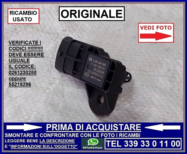 Sensore Pressione Aria Collettore Aspirazione - Ricambio Auto 0281002845