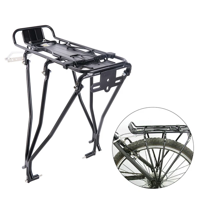 Porte-bagages Réglable Pour Vélo - Alliage Aluminium, Support Arrière Extensible, Jusqu'à 10 Kg, Compatible VTT/route