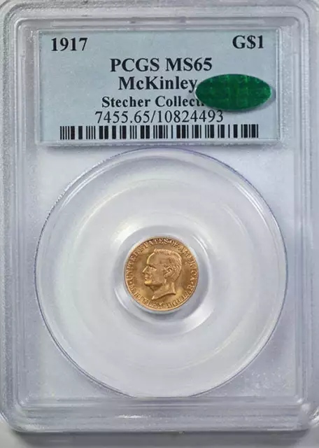 1917 McKinley Classic Commemorative Gold Dollar G$1 PCGS MS65 CAC