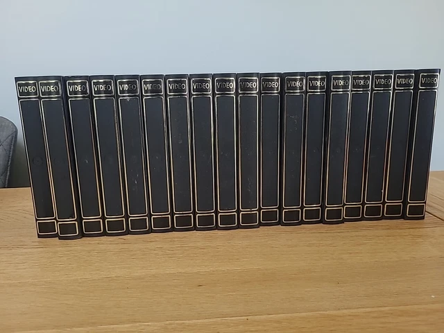 VHS LIBRARY EMPTY Boxes Cases Black x18 £14.99 - PicClick UK
