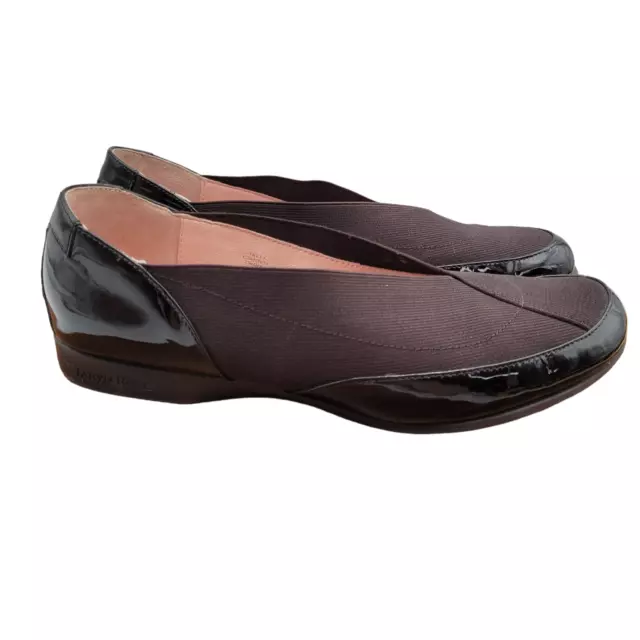 Taryn Rose Traveler Treva Ballet Flats Womens Size 8.5 M Brown Black Shoes