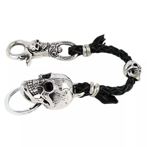 Skull Silver Key chain Wallet Holder