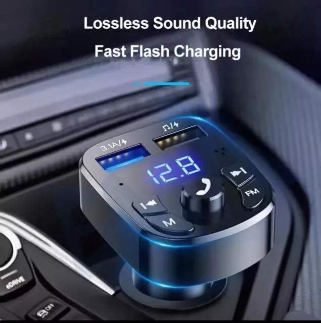 Bluetooth Wirless Car Adapter Usb Charger Hands Free