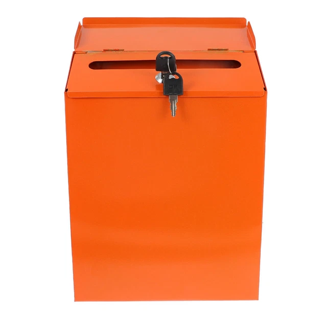 Cassetta delle lettere ferro cassetta delle chiavi per esterno regalo arancione