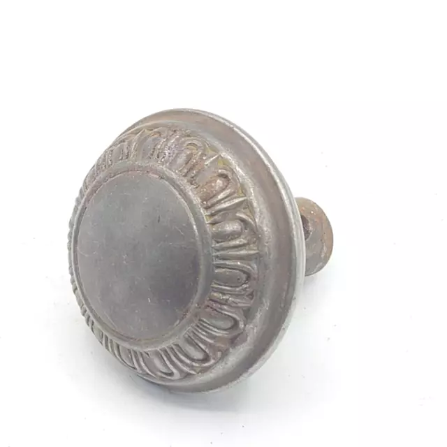 Single Vintage Ornate Cast Iron Door Knob Small Size Reclaimed Salvage 2"