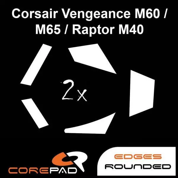 Corepad Skatez Mouse Feet for Corsair Vengeance M60 / M65 / M65 PRO RGB / M65 RG