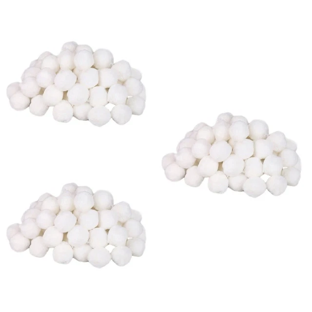 3 Packs Pool Filter Ball Swimming Fiber Balls Oil Absorption