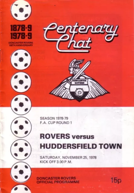 DONCASTER v HUDDERSFIELD 1978/79 FA CUP 1ST ROUND