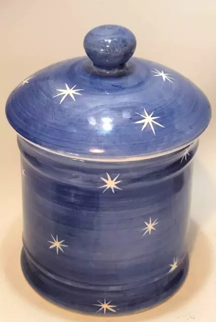 Whittard Of Chelsea Tea Clipper stars Hand Painted Ceramic Lidded Storage Jar