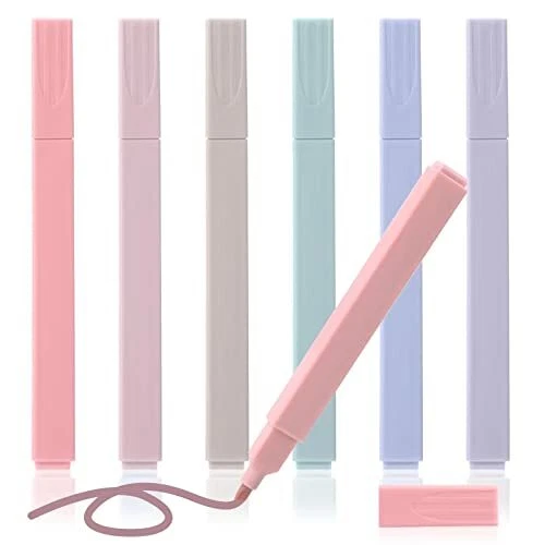 6Pack Bible Aesthetic Highlighters With 2 Bookmarks, Bible Highlighters