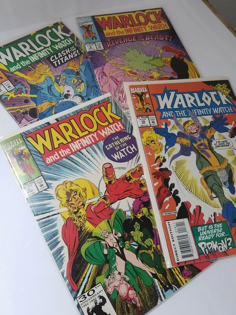 Warlock and the Infinity Watch #2,6,10,18 Marvel comic books Lot