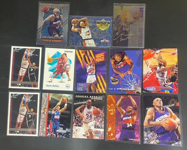 Charles Barkley Mixed Years Insert Card Lot! Suns, 76ers, Rockets