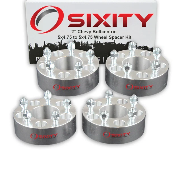 4pc 2" Wheel Spacers for Chevy Camaro Corvette Adapters Lugs Studs 5x4.75 hr