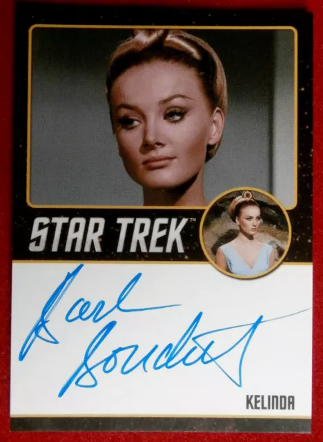 STAR TREK TOS 50. BARBARA BOUCHET - handsignierte Autogrammkarte LIMITIERTE EDITION