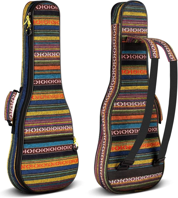 CAHAYA Ukulele Bag Soprano Cotton Ukulele Case 21 Inch 9MM Thick Soft Padding
