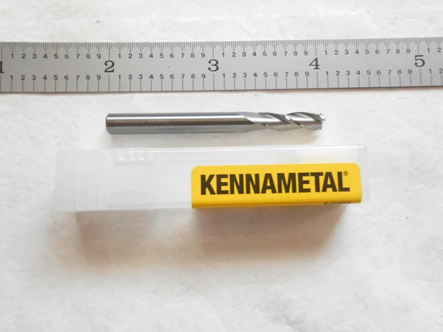 New Kennametal Usa 4.5Mm Cut X 14Mm Loc X 50Mm L 3Fl Cc Carbide Sq. Endmill