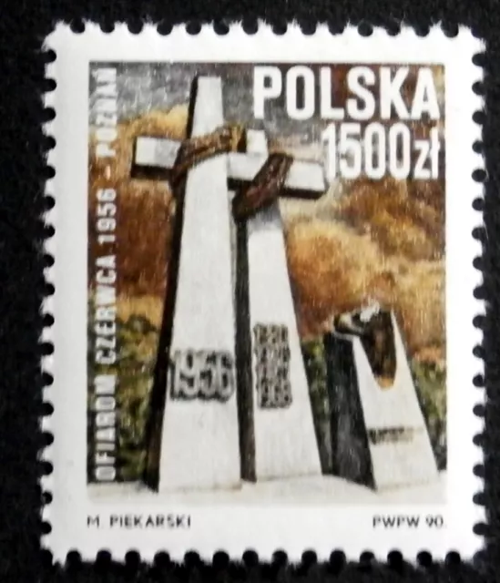 POLAND: 1990 - Memorial to Victims of Uprising 1956, Poznan- Scott #2971