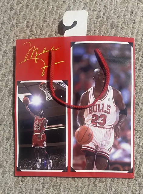 Michael Jordan Gift Bag NBA Chicago Bulls Vintage 90s Collector Present Wrapping