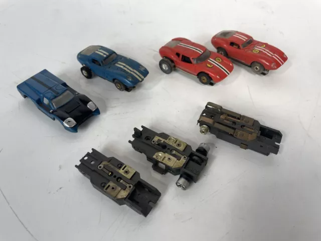 Vintage HO Slot Car AFX Aurora Lot Parts Or Repair Jaguar More Estate Find