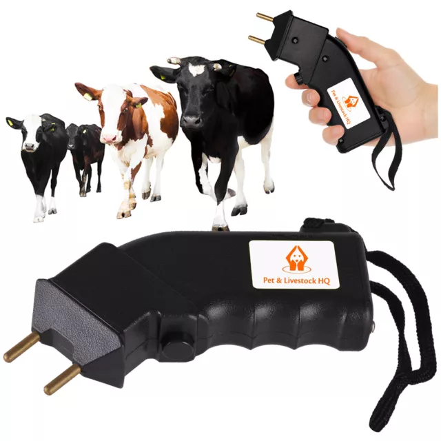 Electric cattle prod prodder 4000V shock handheld cow livestock stock battery